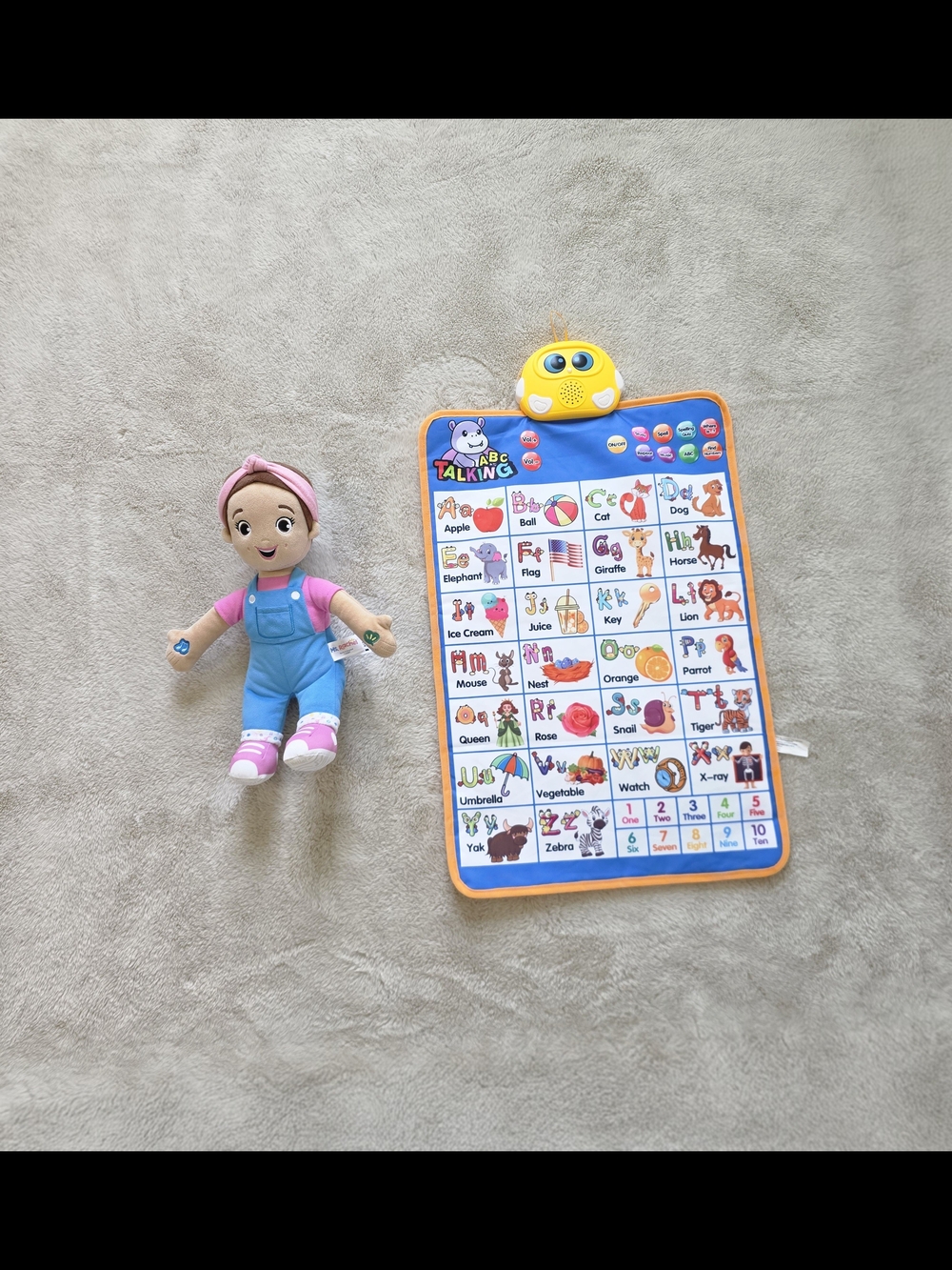 Ms. Rachel Interactive Plush Doll And  Electronic Alphabet Wall Chart